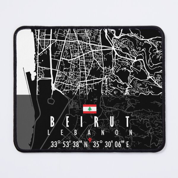 Item preview, Beirut Map Lebanon designed and sold by hatimelhag.