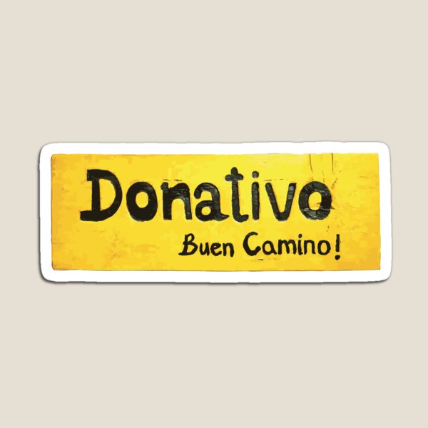Artikel-Vorschau von Das Donativo-Schild auf dem Camino, designt und verkauft von Caminovi.