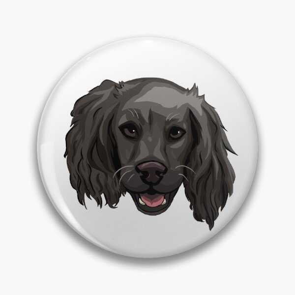Item preview, Black Cocker Spaniel Face Sticker designed and sold by 10six.