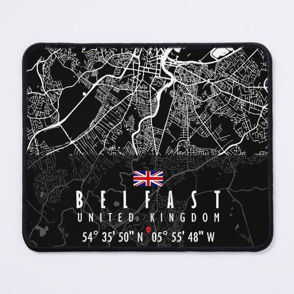 Item preview, Belfast Map United Kingdom designed and sold by hatimelhag.