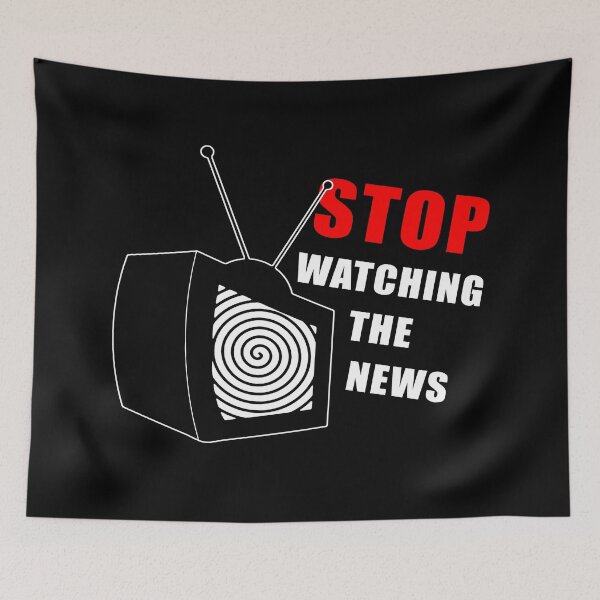 Item preview, Stop Watching The Fake News, Brainwashing TV designed and sold by ArtOfRebellion.