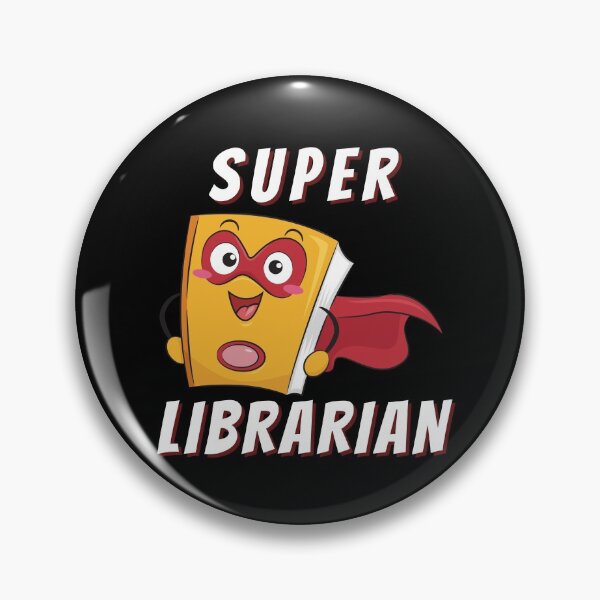 Item preview, Super Librarian with Mask (White Text) - Book Lovers with Superhero Cape designed and sold by CaitU.