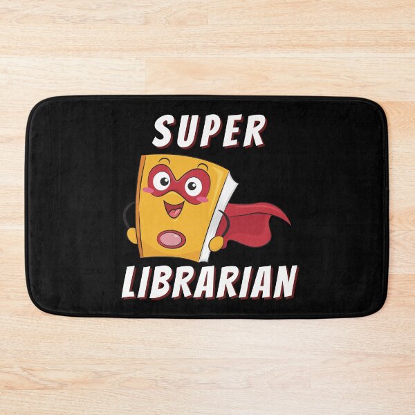 Item preview, Super Librarian with Mask (White Text) - Book Lovers with Superhero Cape designed and sold by CaitU.