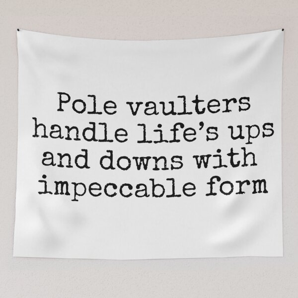 Item preview, Pole vaulters handle lifes ups and downs with impeccable form designed and sold by MuggyandMo.