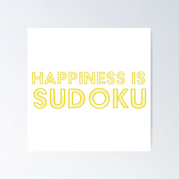 Item preview, Happiness is Sudoku | Yellow Version designed and sold by beanibooi.