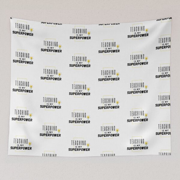 Item preview, my superpower: teaching designed and sold by Thepoeticwine.