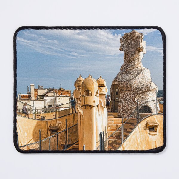 Item preview, Gaudi's Fascinating Rooftop – Impressions Of Barcelona designed and sold by Georgia Mizuleva.