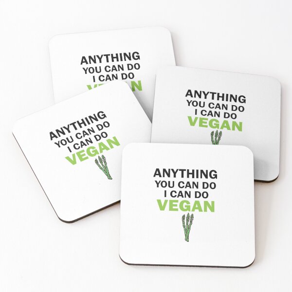 Item preview, anything you can do i can do vegan, vegan protein, vegan snacks, vegan cook, vegan recipes, asparagus designed and sold by adjamine.