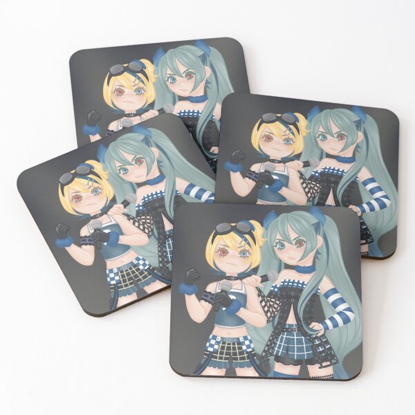 Aperçu de l'œuvre Vocaloids Rin Kagamine & Miku Hatsune Version Punk Rock créée et vendue par Olga Okasheva.
