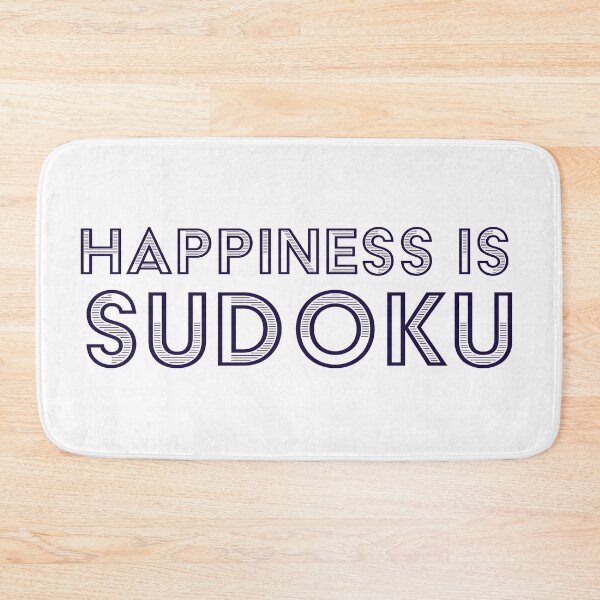 Item preview, Happiness is Sudoku designed and sold by beanibooi.