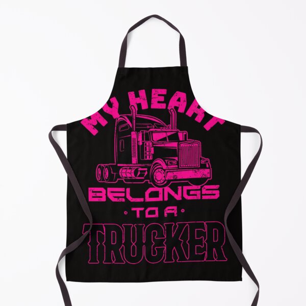 Item preview, Truckers Wife Girlfriend Shirt My Heart Belongs to a Trucker designed and sold by Pronce987.