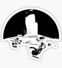 Krazy Kat Pulp Fiction Sticker