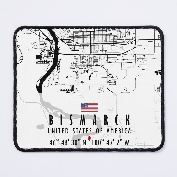 Item preview, Bismarck Map USA designed and sold by hatimelhag.