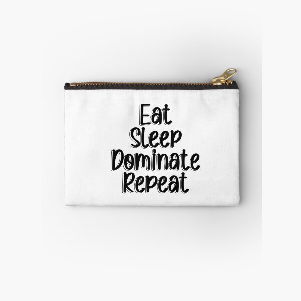 Item preview, Eat Sleep Dominate Repeat Sticker designed and sold by Agha-Arts.