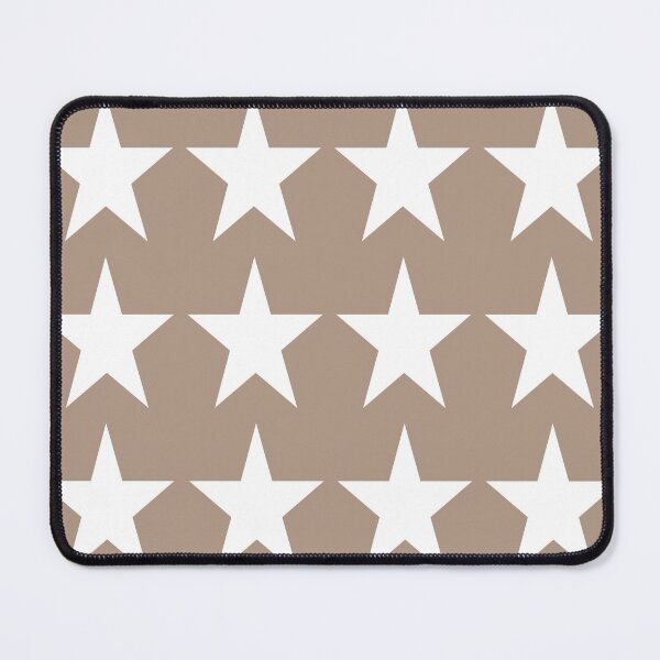 Item preview, Large WHITE and WARM TAUPE STARS designed and sold by RachelMacht.
