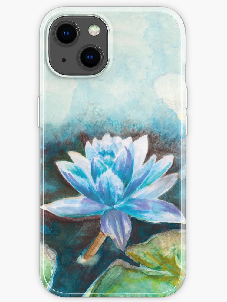 Blue Lotus Flower Iphone Case For Sale By Miriamsteinau Redbubble