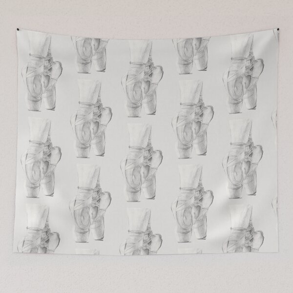 Item preview, Ballet Pointe Shoes Pencil Drawing designed and sold by harrifangs.