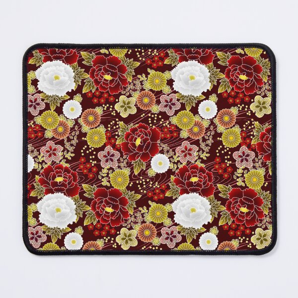 Item preview, Japanese Pattern WAGARA of Peony and Chrysanthemum Design designed and sold by monodesigns.