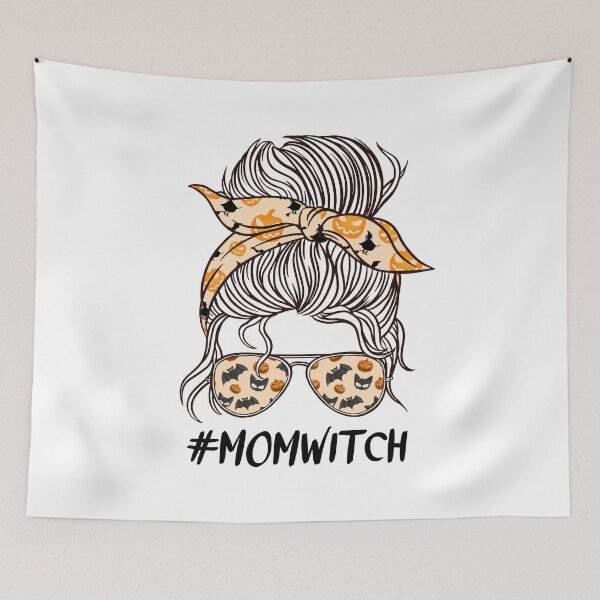 Item preview, Mom witch halloween costume with Orange Women Funny Messy Buns designed and sold by ReichbournArt.
