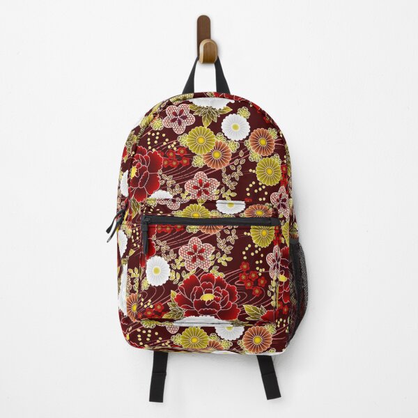 Item preview, Japanese Pattern WAGARA of Peony and Chrysanthemum Design designed and sold by monodesigns.