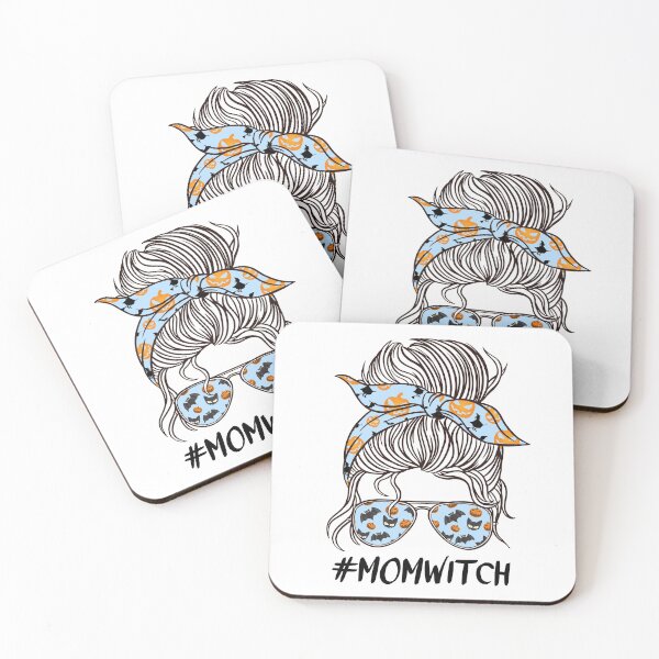 Item preview, Mom witch halloween costume with Blue Women Funny Messy Buns designed and sold by ReichbournArt.