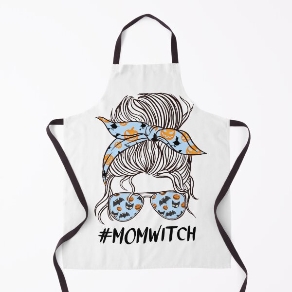 Item preview, Mom witch halloween costume with Blue Women Funny Messy Buns designed and sold by ReichbournArt.