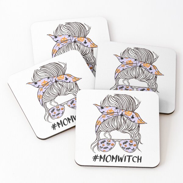 Item preview, Mom witch halloween costume with Purple Women Funny Messy Buns designed and sold by ReichbournArt.