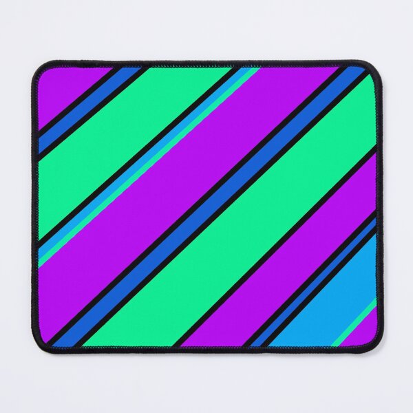 Item preview, Stripes green, purple and blues pattern design  designed and sold by DesignedByEmma1.