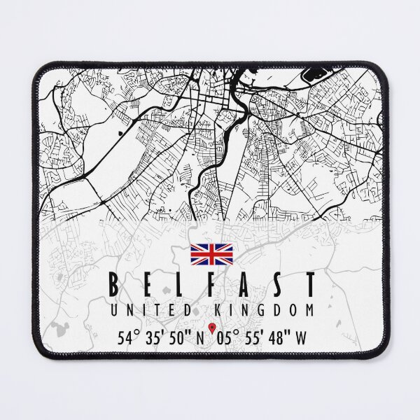 Item preview, Belfast Map United Kingdom designed and sold by hatimelhag.