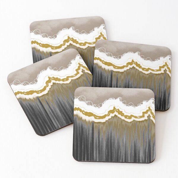 Item preview, Mountains abstract with sandy sky designed and sold by emm-j.