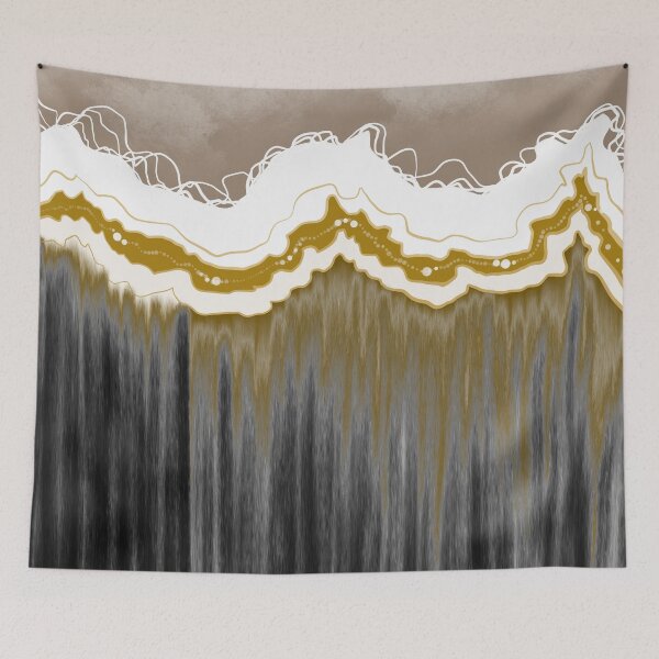 Item preview, Mountains abstract with sandy sky designed and sold by emm-j.