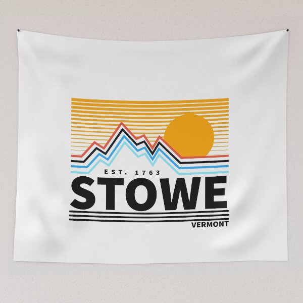 Item preview, Stowe Vermont Vintage Retro Hiking, Snowboarding Adventure Skiing designed and sold by tmartinezta.