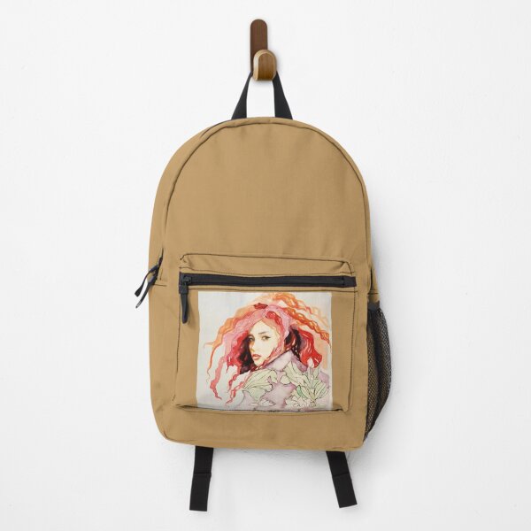 Item preview, Red curls vs kimono watercolor designed and sold by Miriam Steinau.