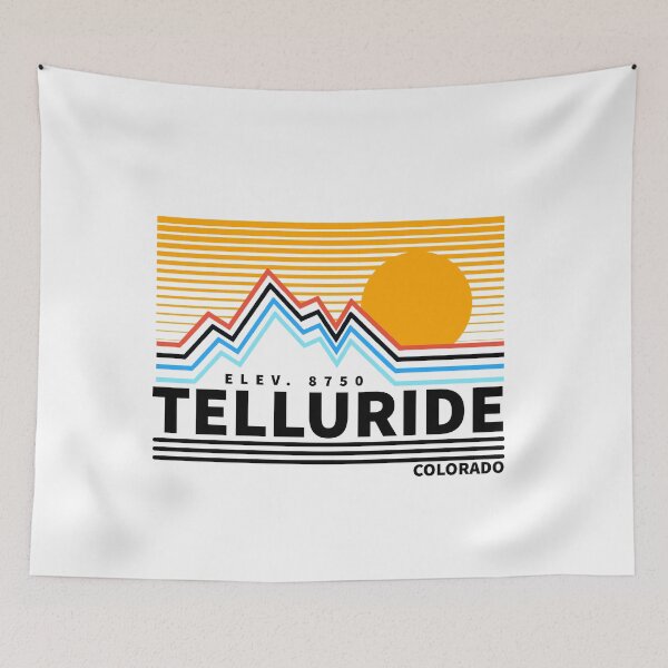 Item preview, Telluride Colorado Vintage Retro Hiking, Snowboarding Adventure Skiing Mountain designed and sold by tmartinezta.