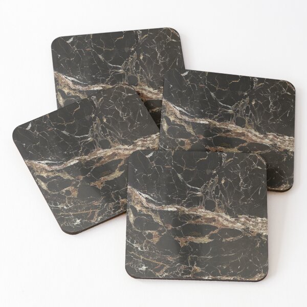 Artikelvorschau, Chic Black and Gold Natural Marble Texture Pattern  entworfen und verkauft von LaceySkies.