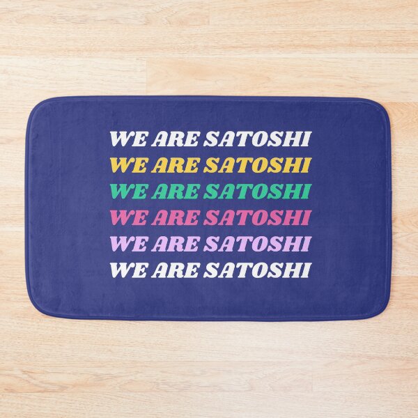 Item preview, We Are Satoshi Colorful Typography Design  designed and sold by BitcoinDesigns.