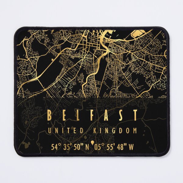 Item preview, Belfast Map United Kingdom designed and sold by hatimelhag.
