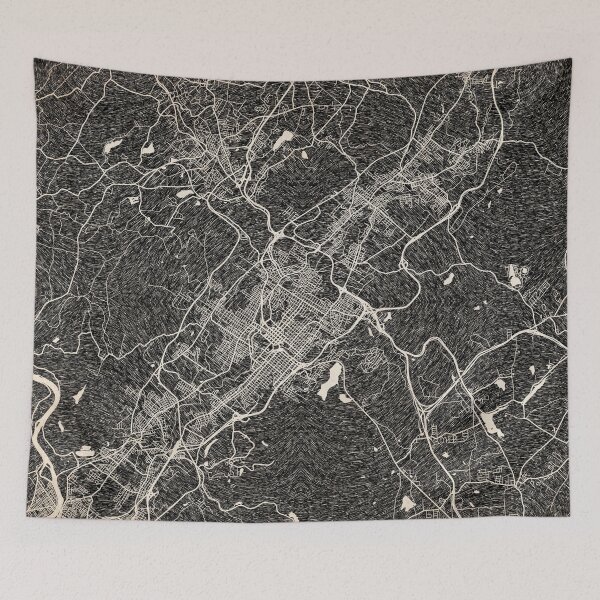 Item preview, Scranton map Pennsylvania Ink lines designed and sold by InkMaps.