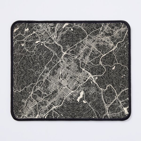 Item preview, Scranton map Pennsylvania Ink lines 2 designed and sold by InkMaps.