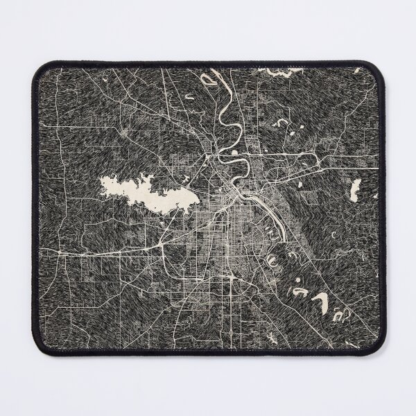 Item preview, Shreveport map Louisiana Ink lines designed and sold by InkMaps.