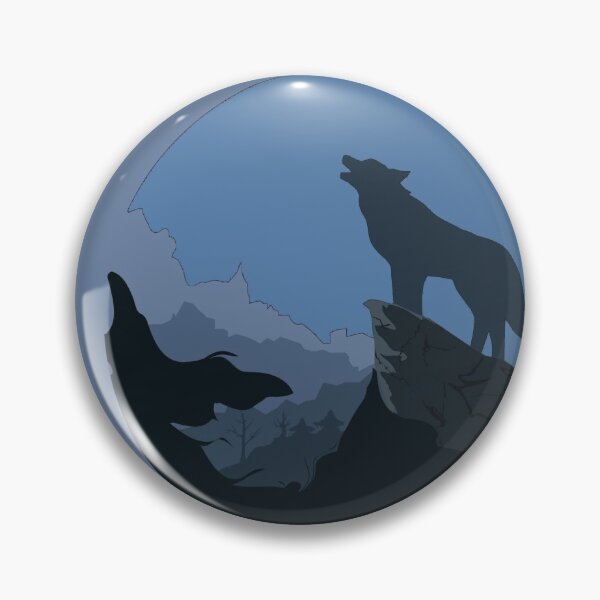 Item preview, Wolf and moon blue designed and sold by REVOL-.