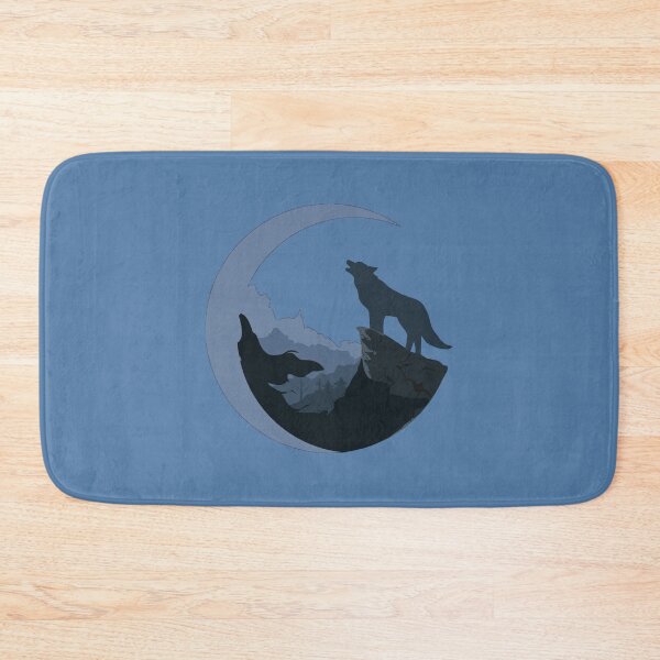 Item preview, Wolf and moon blue designed and sold by REVOL-.