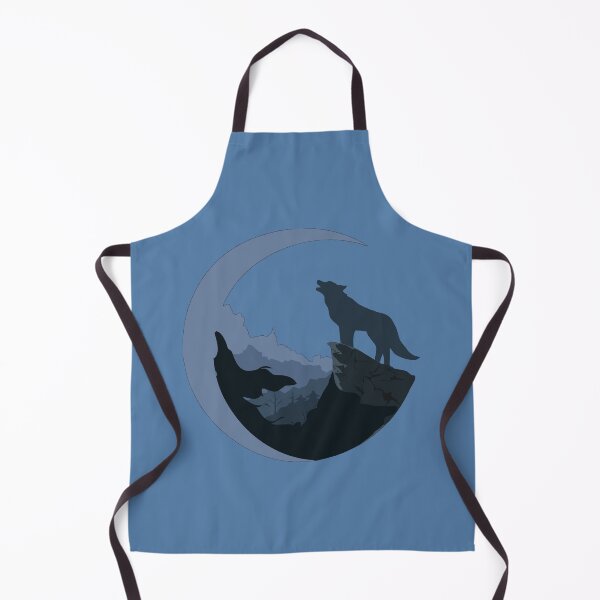 Item preview, Wolf and moon blue designed and sold by REVOL-.