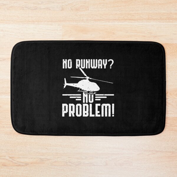 Item preview, No Runway No Problem Helicopter Pilot Aviation Joke Gift designed and sold by politevann.