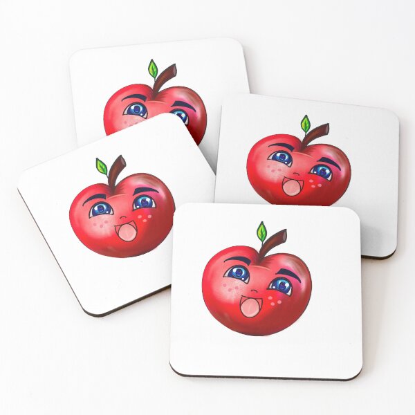Item preview, Smiling anime manga red apple designed and sold by Artonmytee.