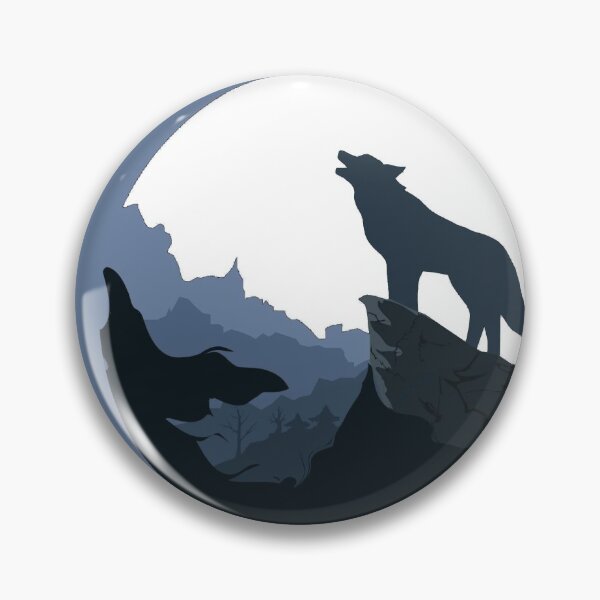 Item preview, Wolf and moon White designed and sold by REVOL-.