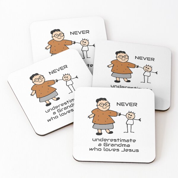 Item preview, Christian Design - Never Underestimate a Grandma Who Loves Jesus designed and sold by simplydesignart.