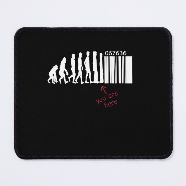 Item preview, Evolution - Barcode - Transhumanism - Technology designed and sold by Shirt-Designs.
