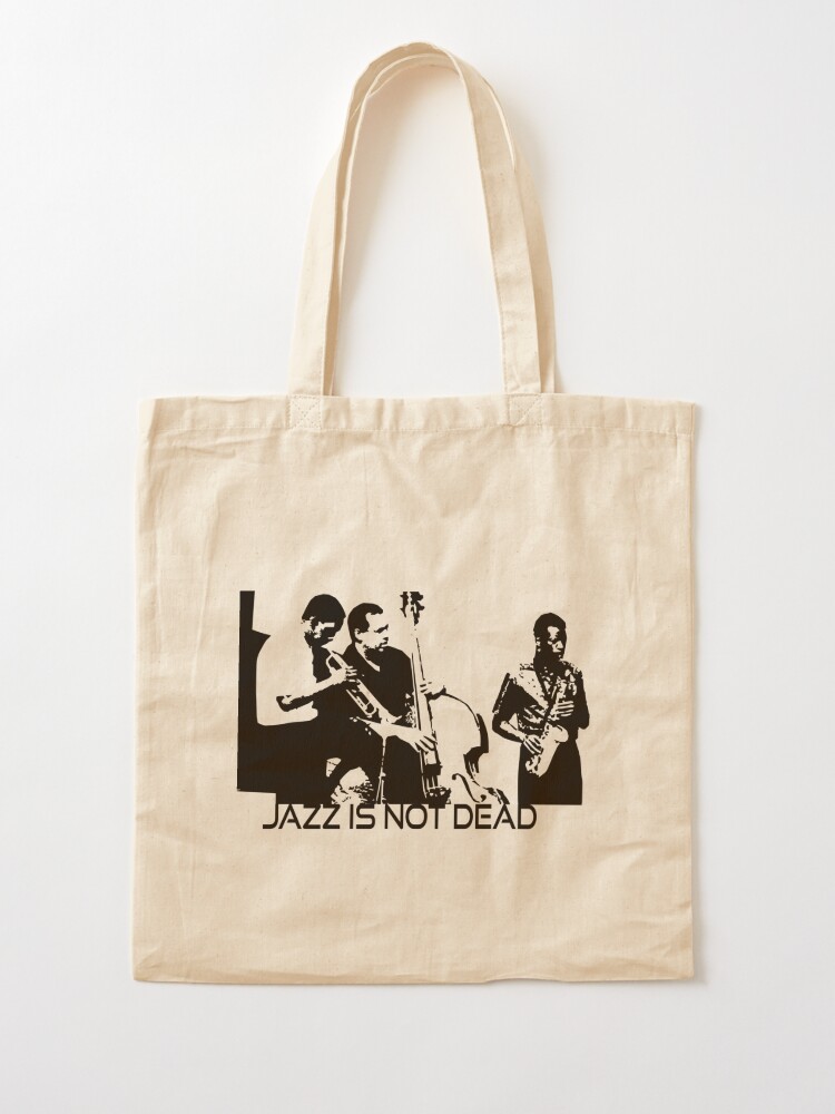 Jazz Is Dead / Jazz Está Morto Record Tote Bags Olive