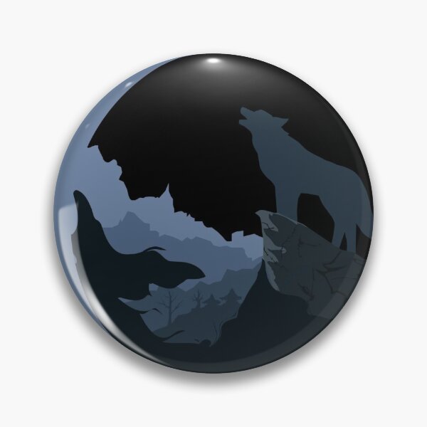 Item preview, Wolf and moon Black designed and sold by REVOL-.